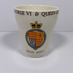 King George VI & Queen Elizabeth coronation mug May 1937 Mintons London England